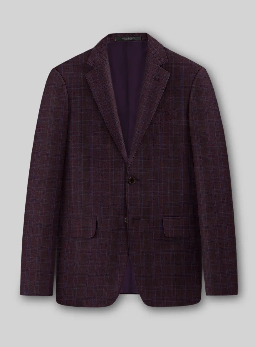 Napolean Gisde Glen Purple Wool Suit