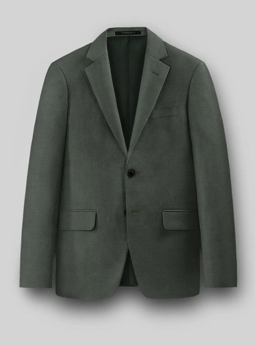 Napolean Military Green Wool Suit