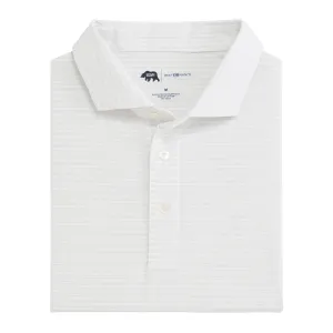 Pairing Stripe Performance Pique Polo - Mirage Grey