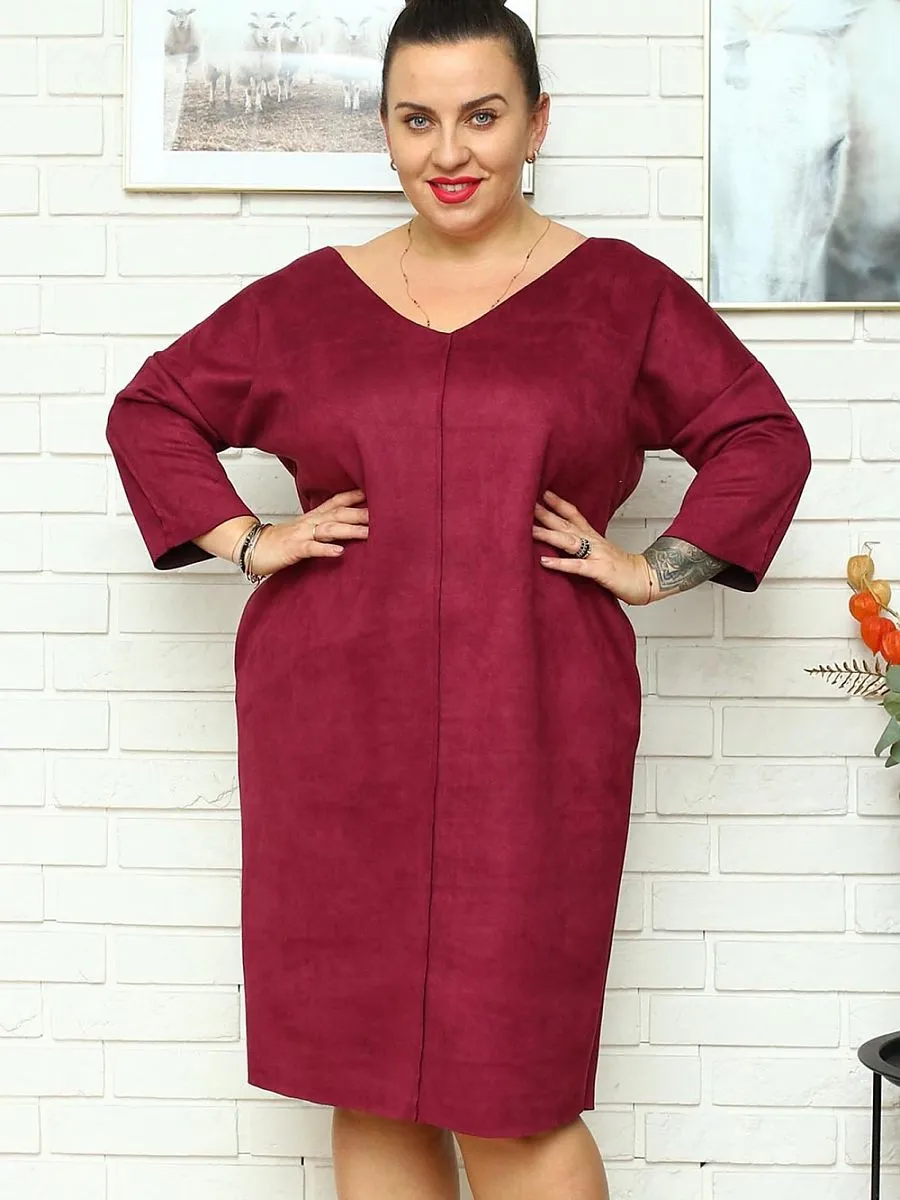 Plus size dress model 175219 Karko