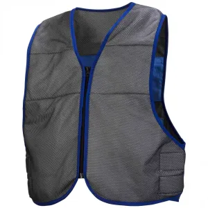 Pyramex CV100 Evaporative Cooling Vest , Gray and Blue, 1/Each