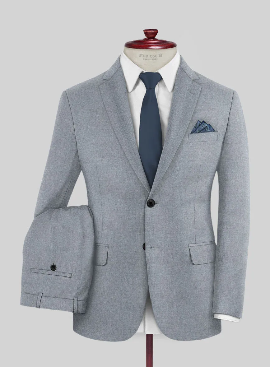 Reda Flexo Light Blue Gray Wool Suit