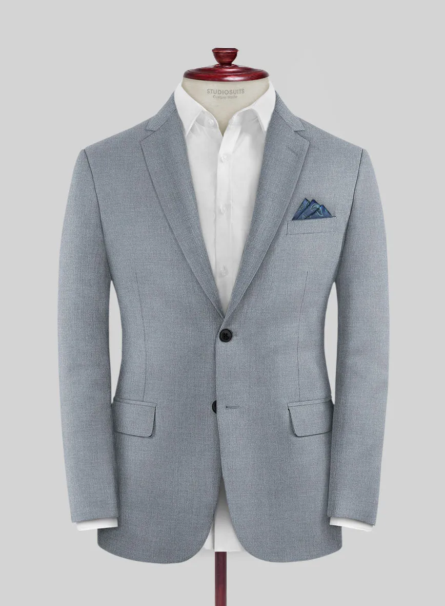 Reda Flexo Light Blue Gray Wool Suit