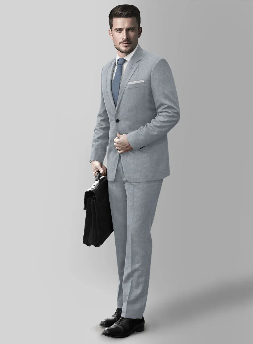 Reda Flexo Light Blue Gray Wool Suit