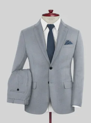 Reda Flexo Light Blue Gray Wool Suit