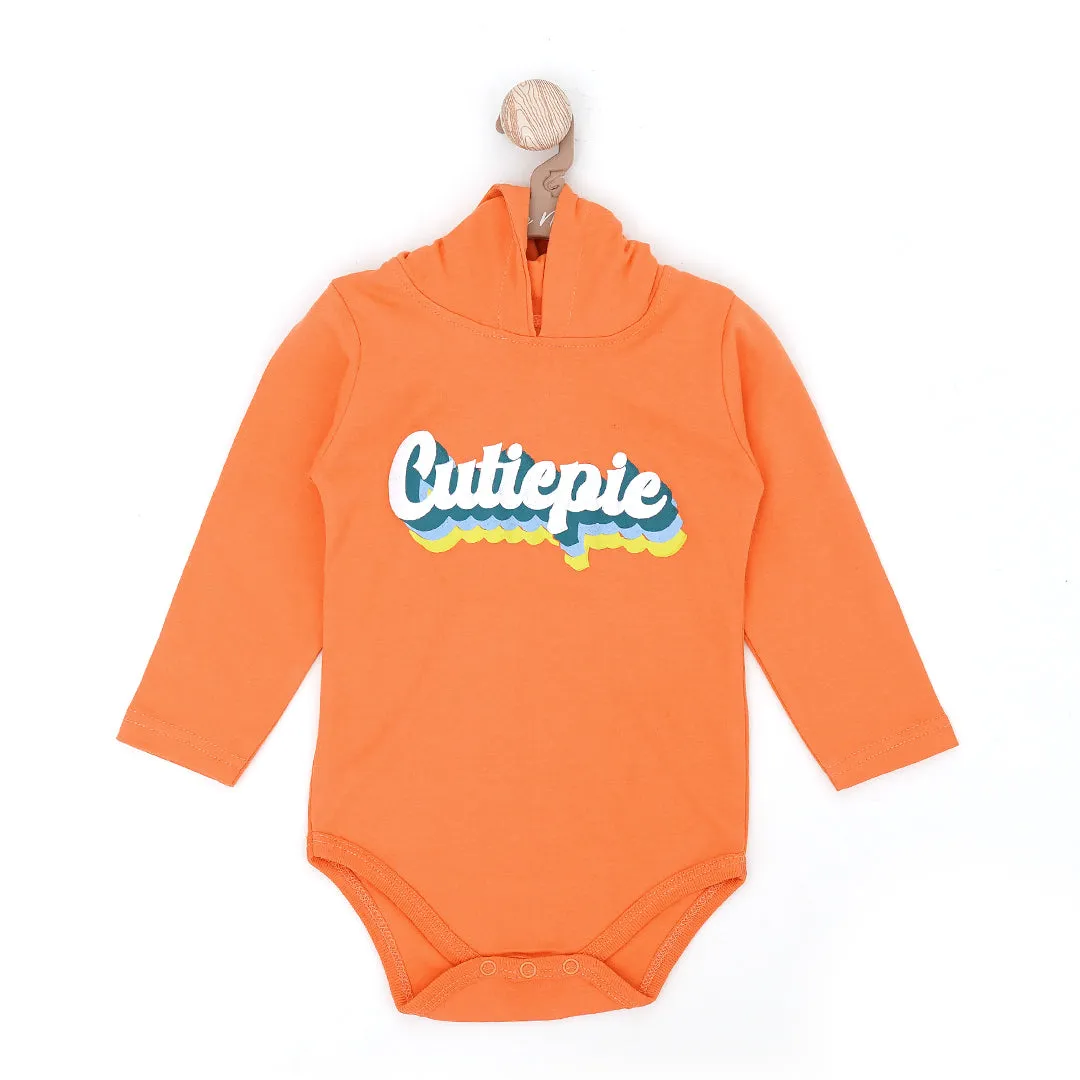 Retro Baby Hoodie Bodysuit