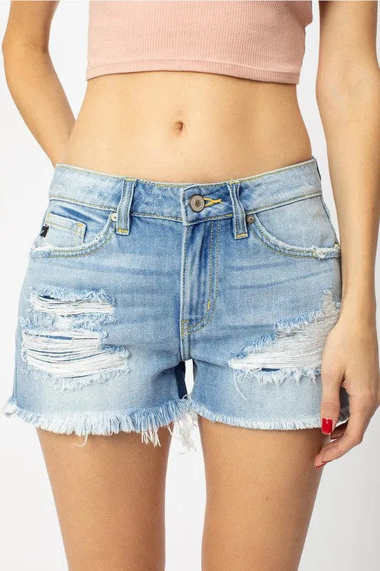 Rita May Mid Rise Boyfriend Shorts