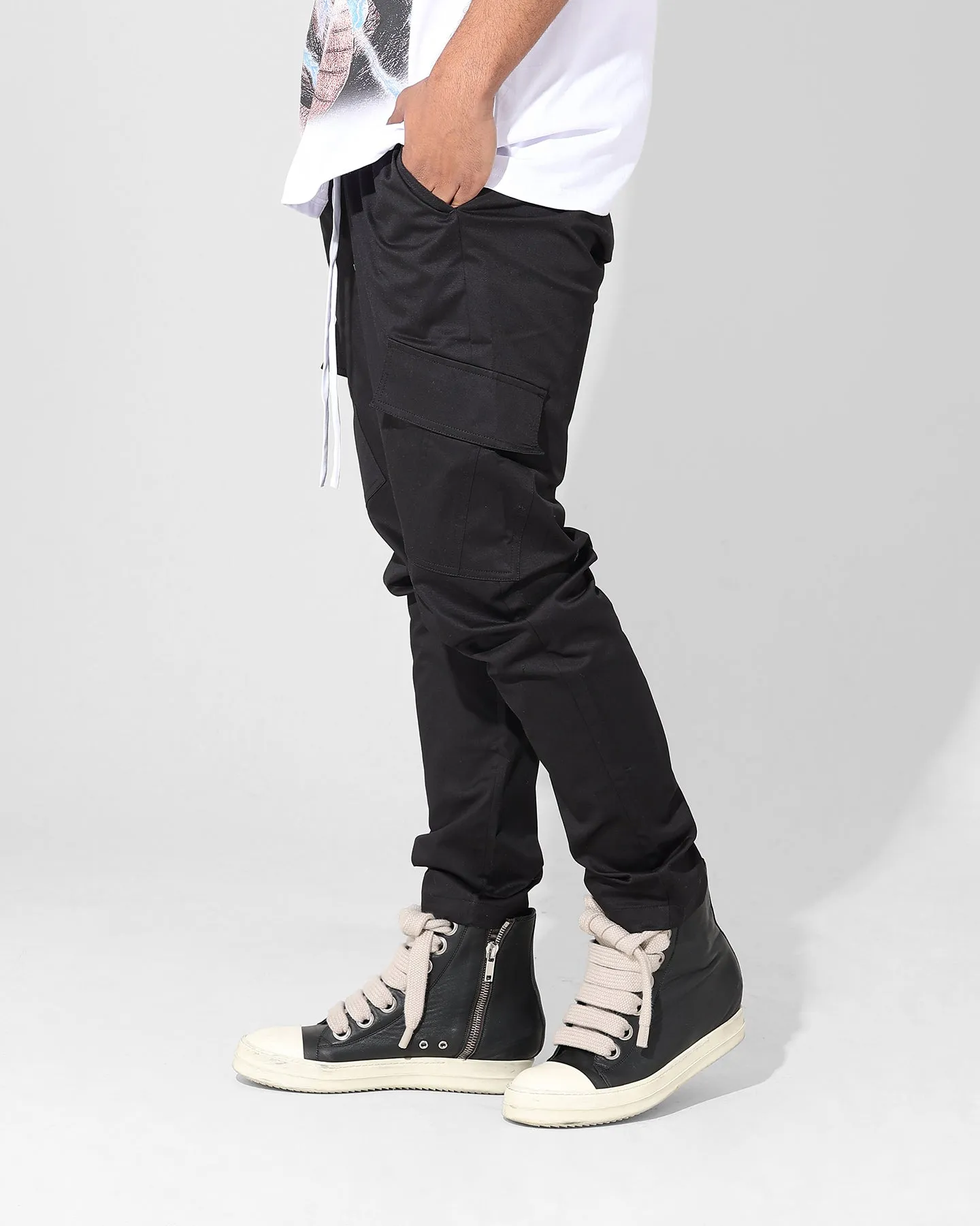 Saint Morta Tapered Cargo Pants Black