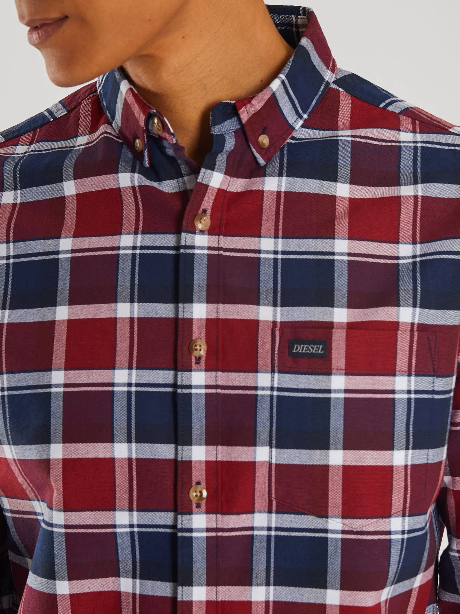 Scout LS Shirt Navy/Red Check