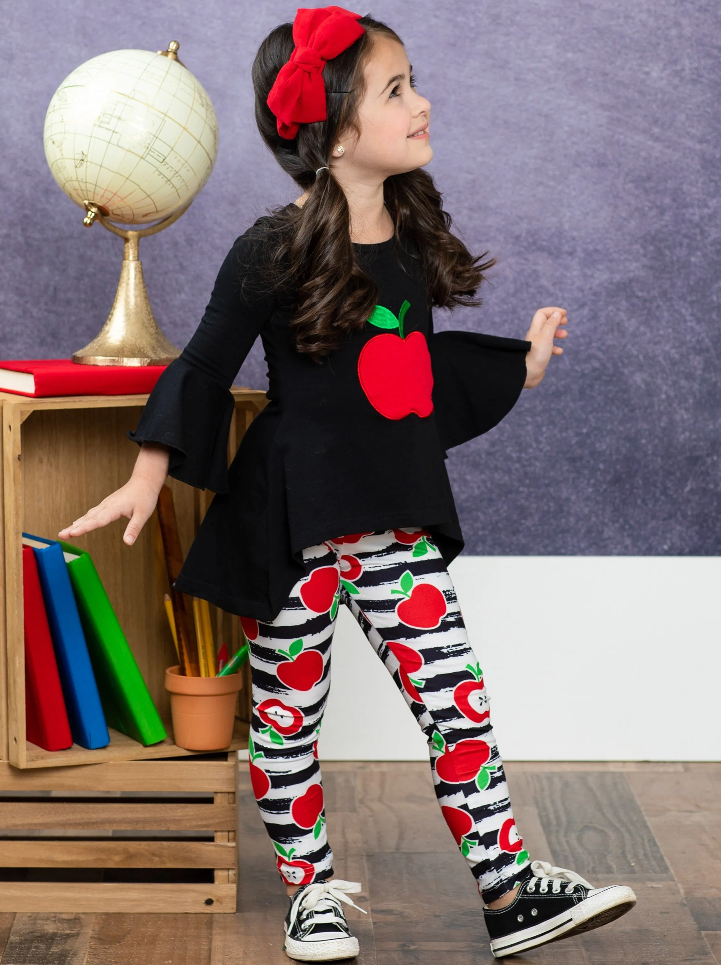 Shining Apple Hi-Lo Tunic and Legging Set