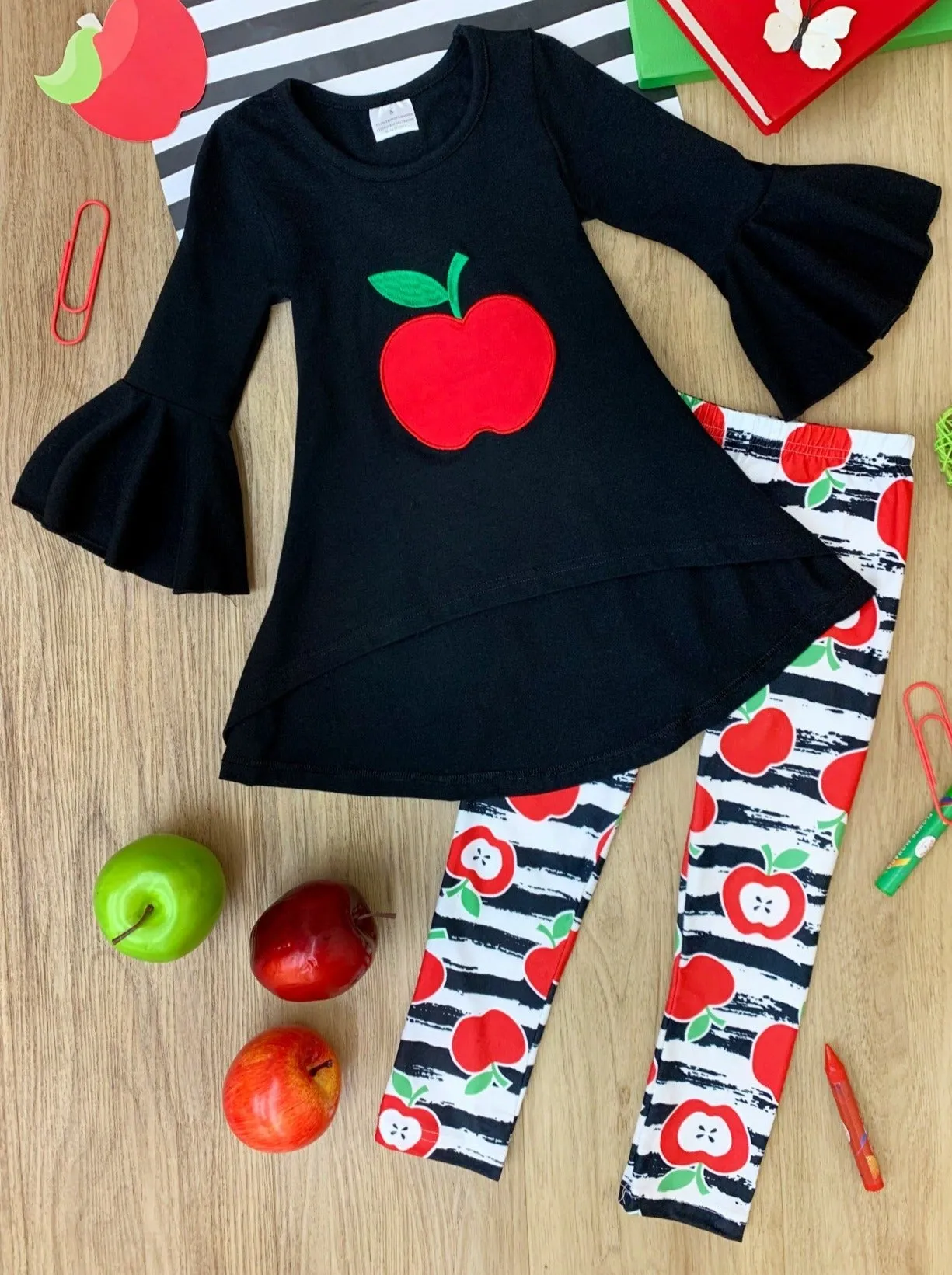 Shining Apple Hi-Lo Tunic and Legging Set