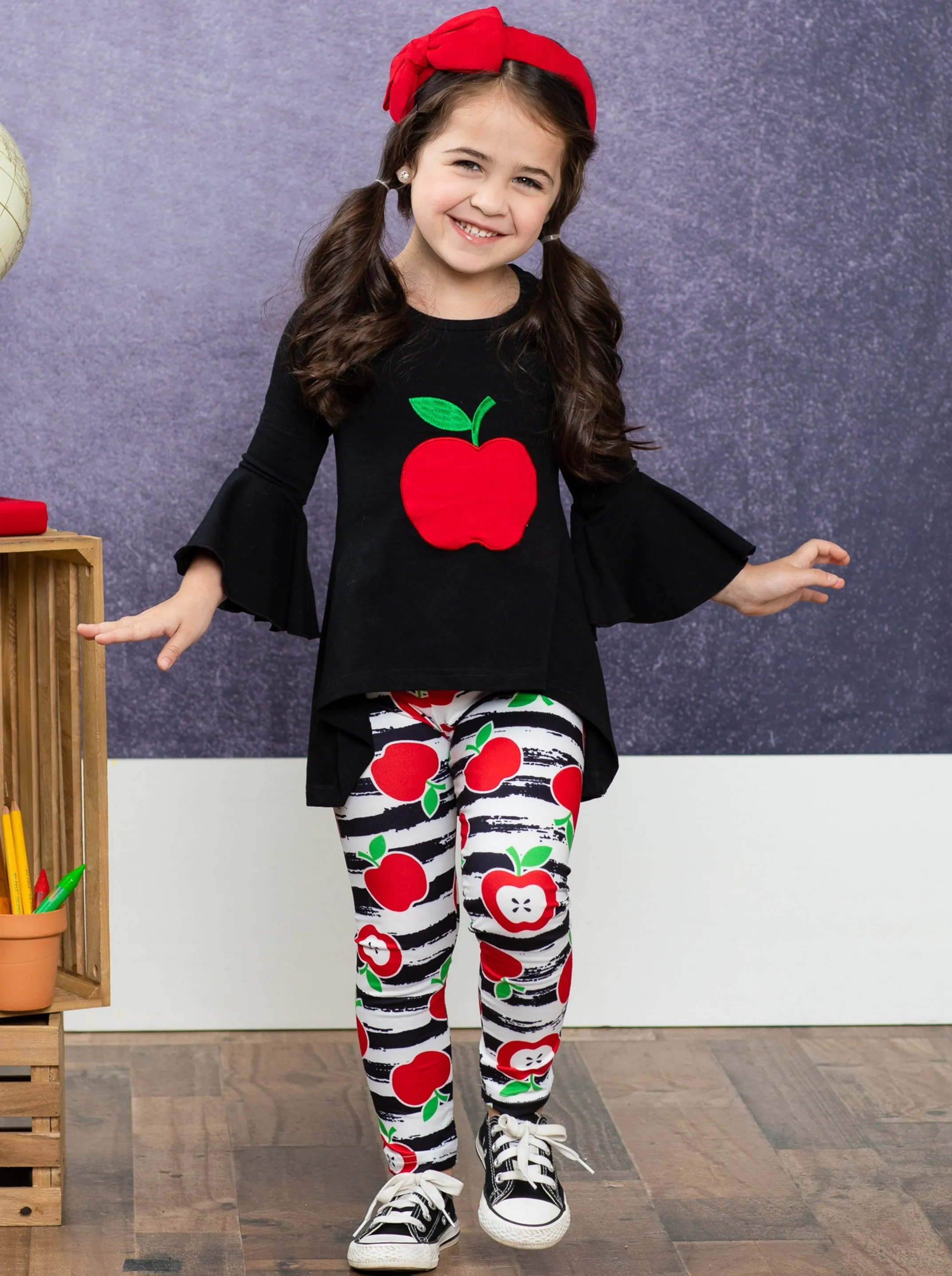 Shining Apple Hi-Lo Tunic and Legging Set