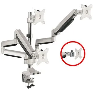 SIIG Triple Monitor Aluminum Gas Spring Desk Mount