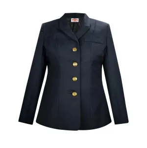 Sinatra Women's Single Breasted Dress Coat-Navy Blue-58