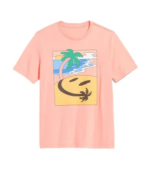 Soft-Washed Graphic T-Shirt for Men Peach Grove