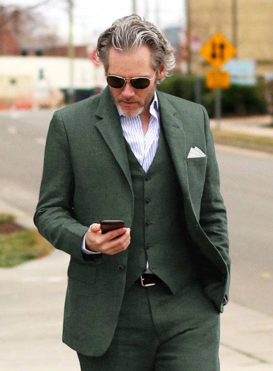 Solbiati Pericle Green Linen Suit