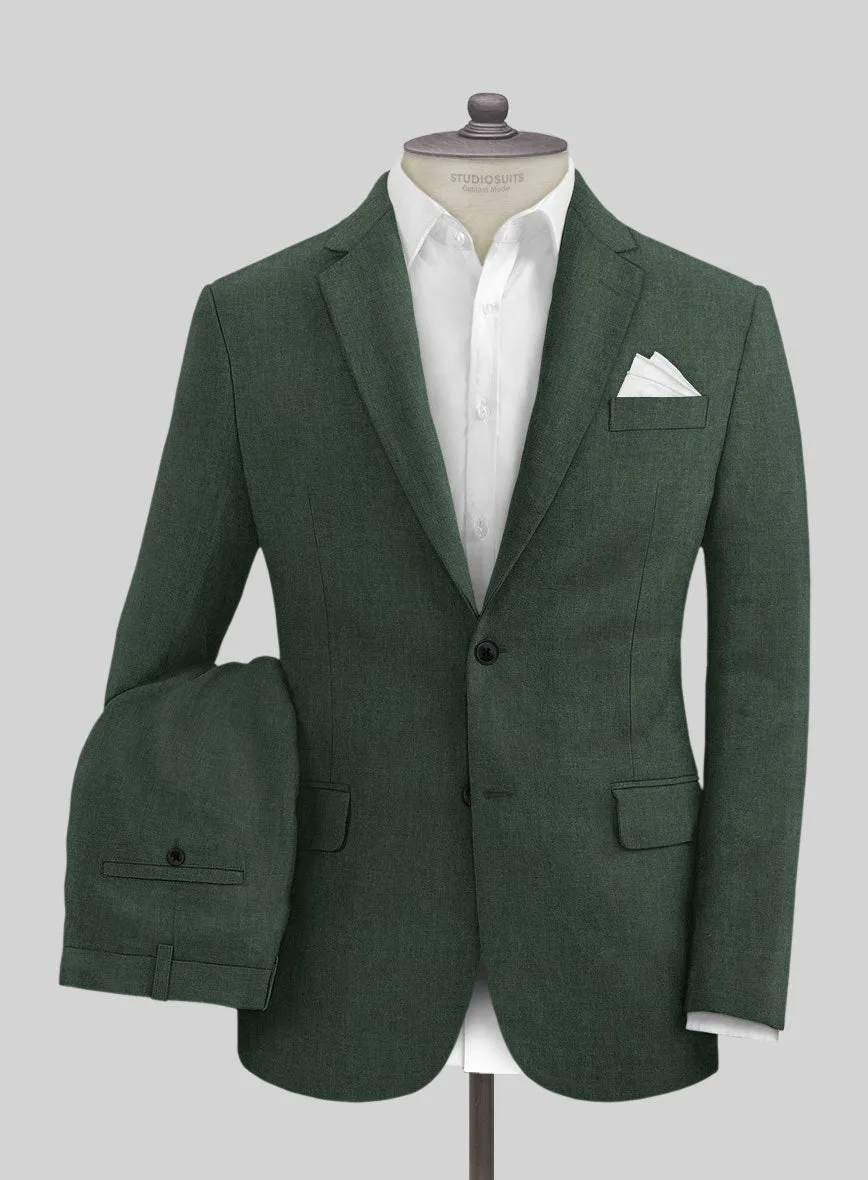 Solbiati Pericle Green Linen Suit