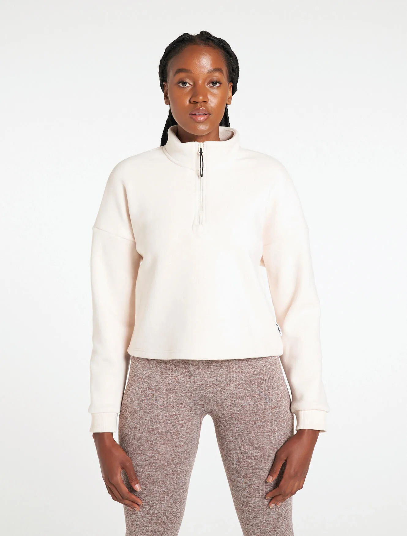 Supersoft 1/4 Zip Fleece - Nude