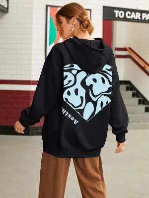 SXV  'DRIPPY AESTHETICISM’ Printed Cool Aesthetic Sweatshirt Hoodie