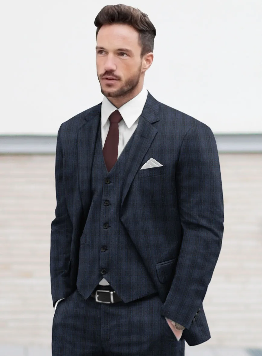 Tartan Blue Flannel Suit