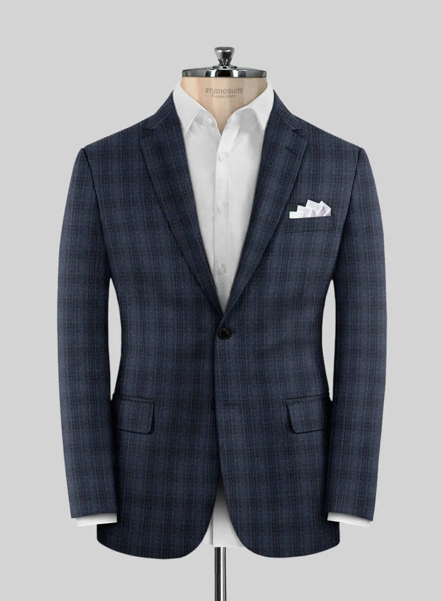 Tartan Blue Flannel Suit