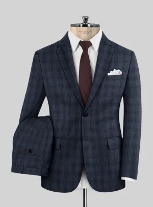 Tartan Blue Flannel Suit