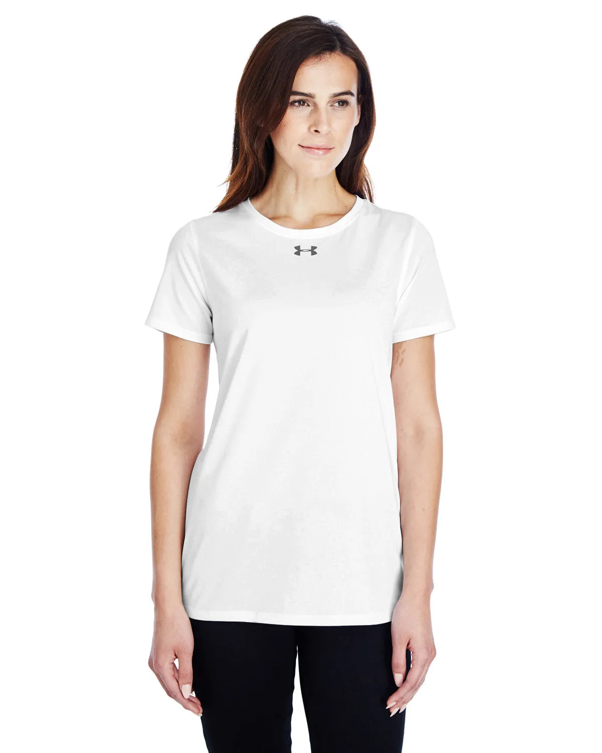 Under Armour Ladies Locker Custom T-Shirts, White