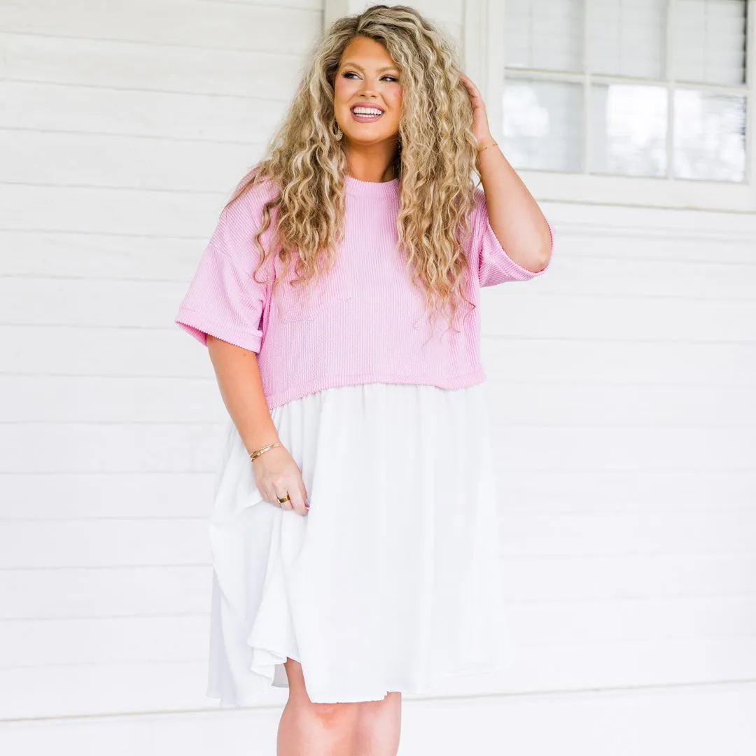 Uptown Chic Dress, Pink