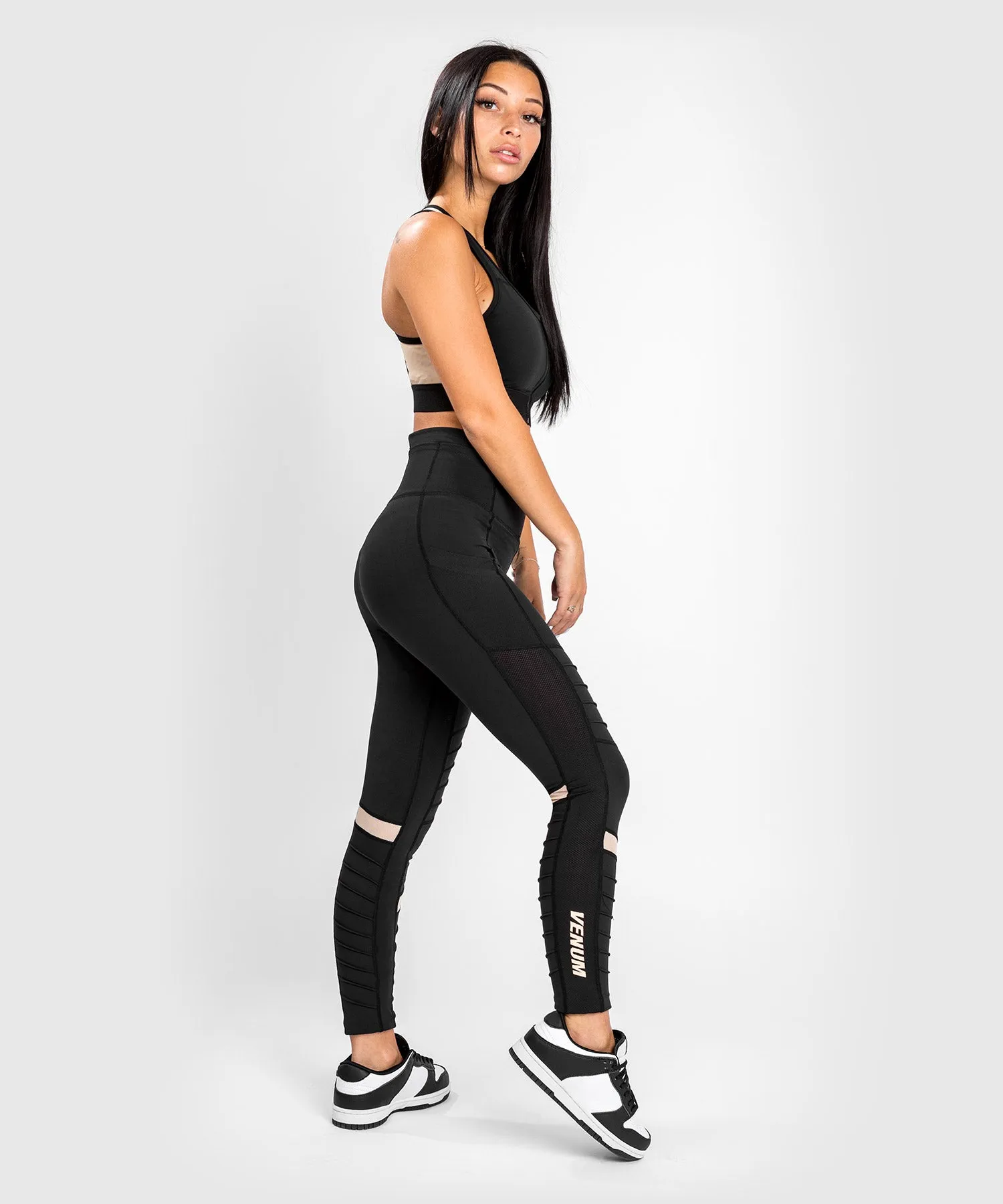 Venum Moto Leggings 7/8 - For Women - Black/Sand