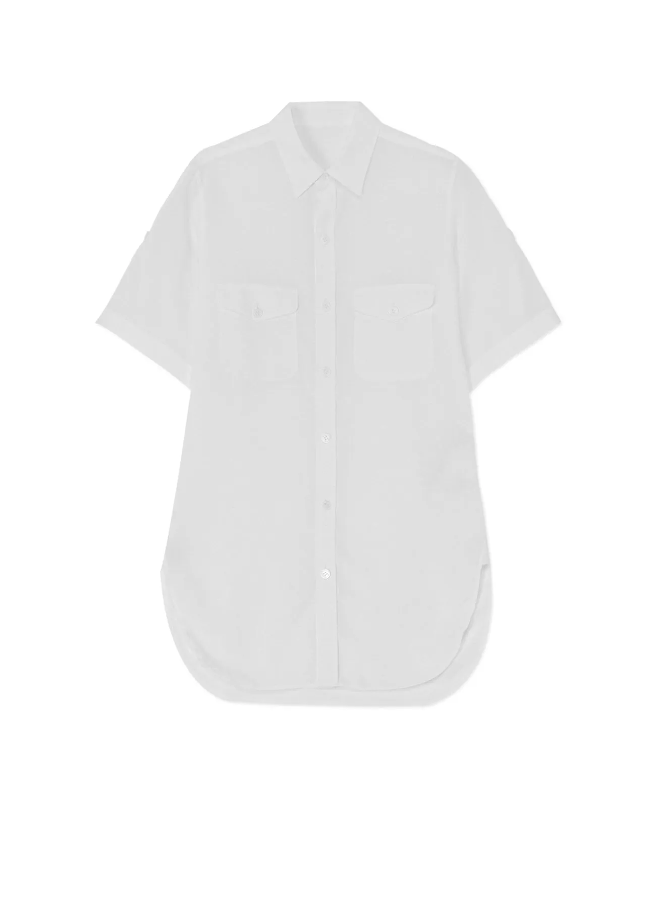 WHITE TENCEL POPLIN SAFARI SHIRT