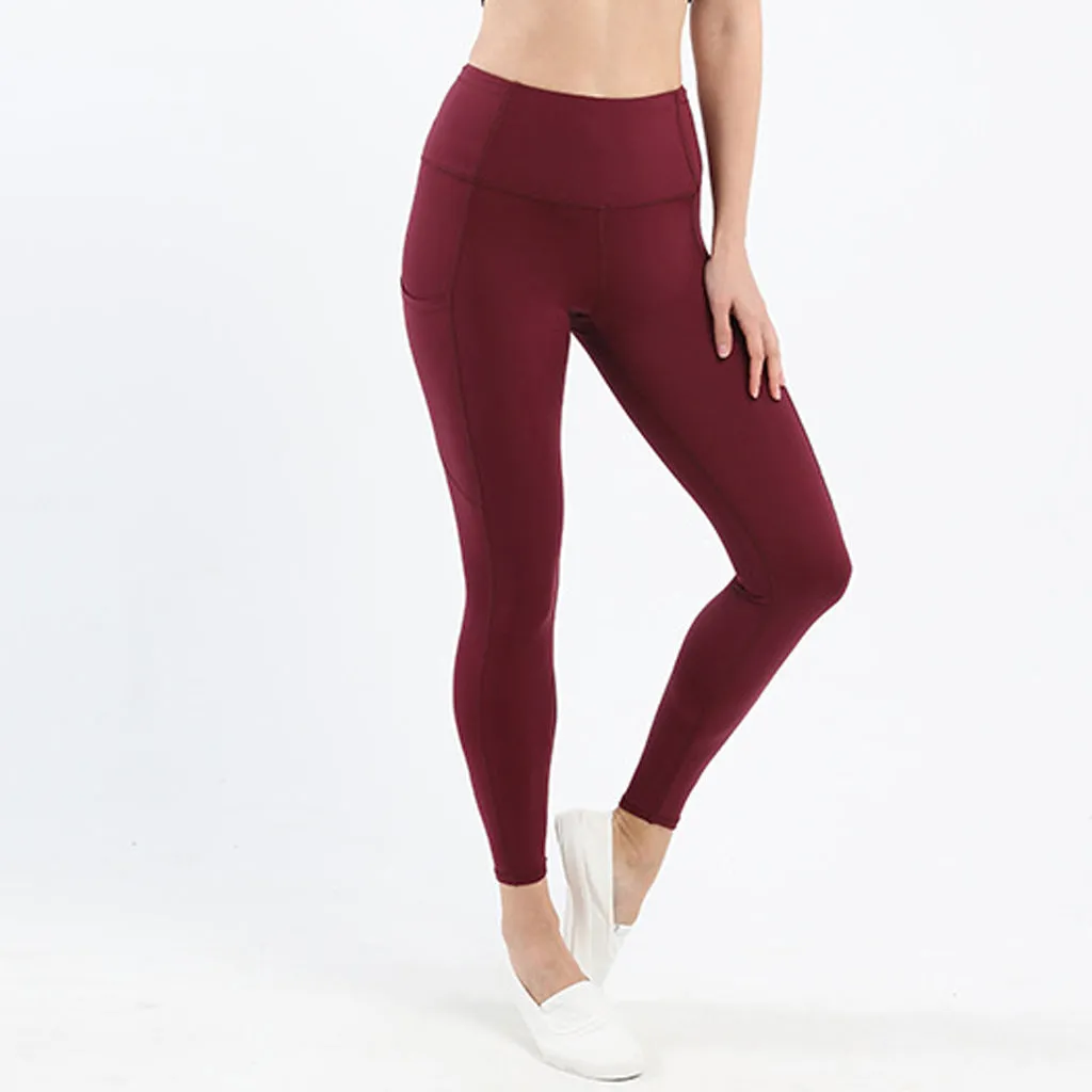 Women's High Waist Yoga Leggings with Pockets  Workout Pants