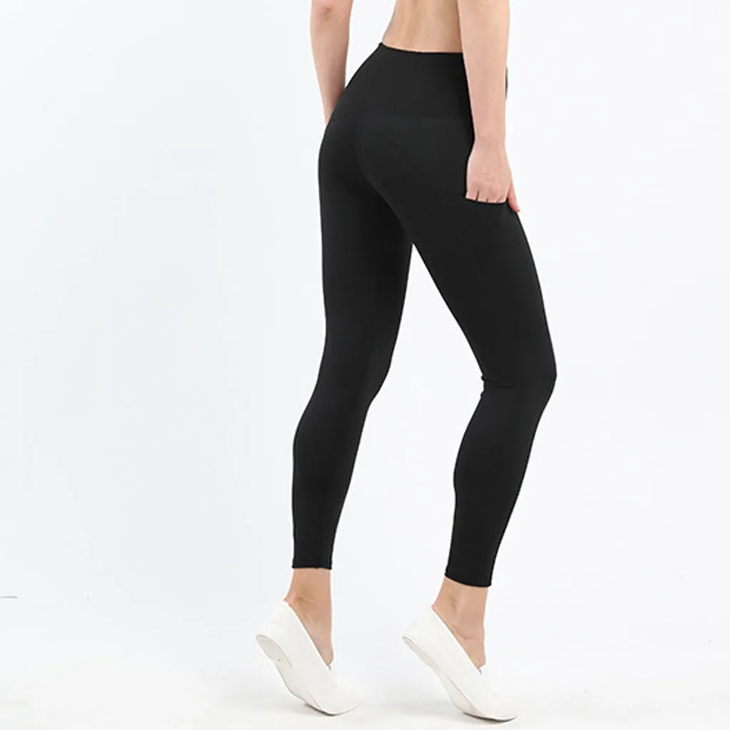 Women's High Waist Yoga Leggings with Pockets  Workout Pants