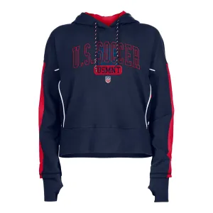 Women's New Era USMNT High-Low Navy Hoodie