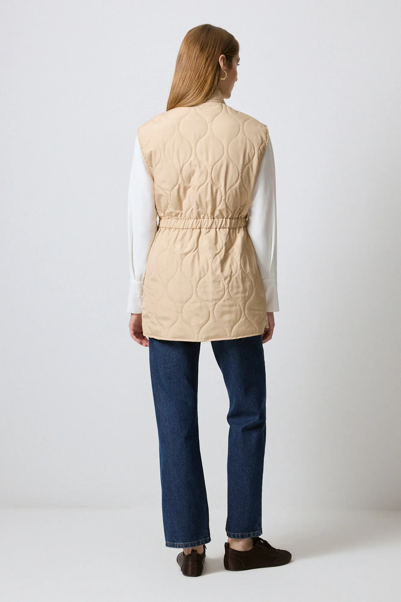 ZIPPERED QUILTED VEST