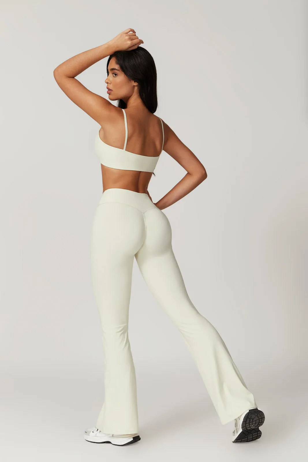 Zoe Sports Bra & Leggings Set - Cream