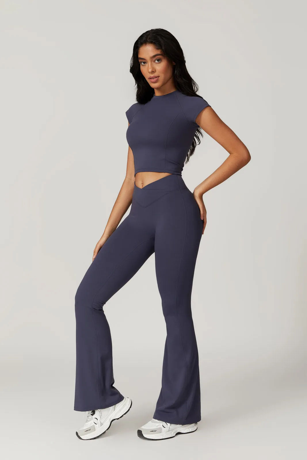 Zoe Top & Leggings Set - Navy